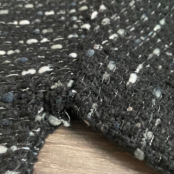 NWT Zara Black Tweed Fringed Dress - Picture 6 of 6